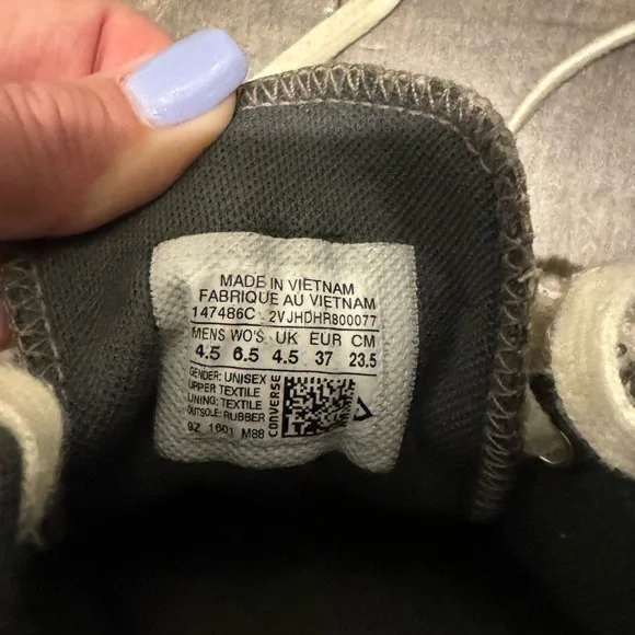 CONVERSE Army Green Canvas Shoes Size 6.5 Womens 4.5 Mens Unisex All Star - Picture 11 of 14